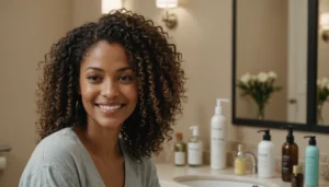 demelant pour cheveux bouclés