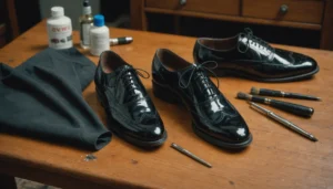 réparer chaussures vernies craquelées