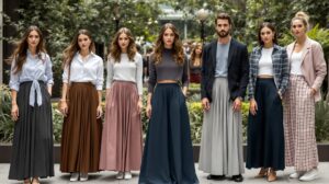 quel haut avec jupe longue