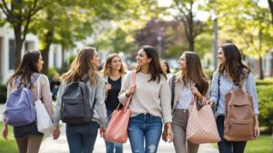 sac de cours université femme