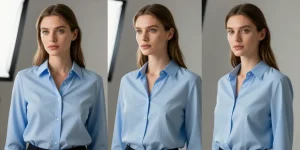 chemisier bleu ciel femme chic