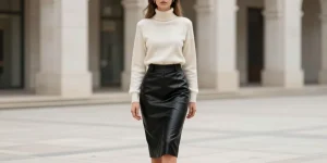 comment porter la jupe en cuir