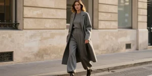 quel manteau avec pantalon large
